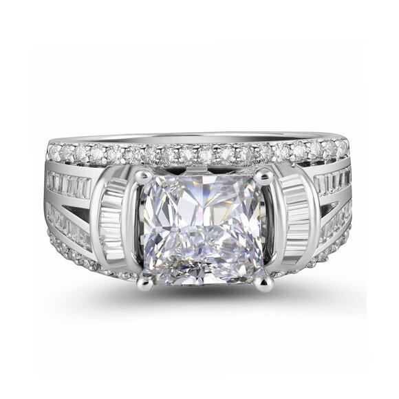 🔥Gorgeous Square CZ Princess Cut Trendy Engagement/Wedding Ring, K989